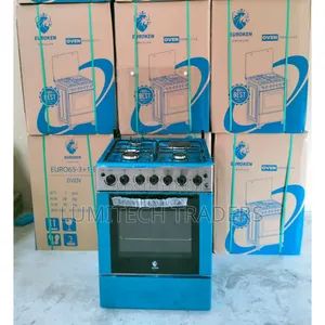 60*65 Euroken 3+1 Standing Cooker With Electric Double Heater Oven