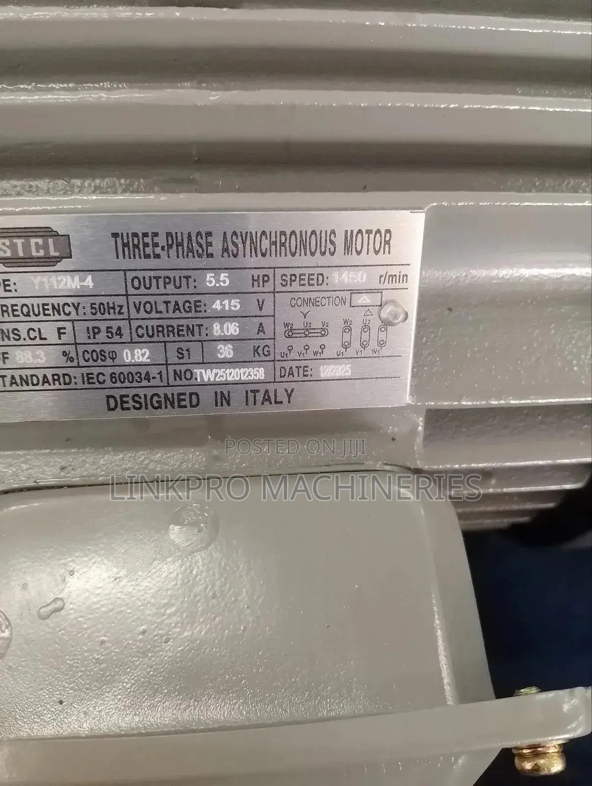 5.5hp Three Phase Low Speed Stcl Motor