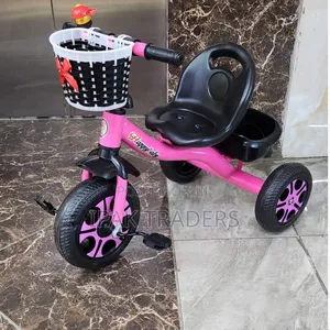 Tricycle With Basket Punk Color