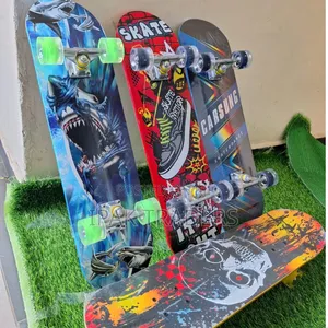 Skateboard With Rubber Wheels
