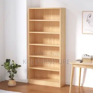 Office Bookcase : Modern Six Tier Cherry Bookshelf
