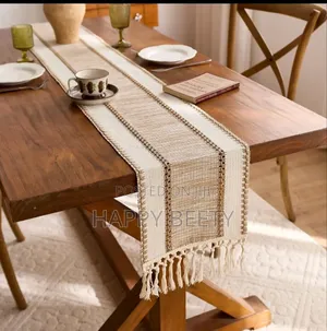 Elegant Style Cotton Decoration Table Runner Set