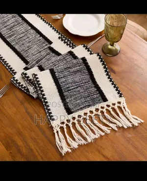 Elegant Style Cotton Decoration Table Runner Set