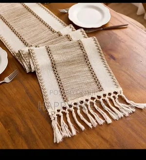 Elegant Style Cotton Decoration Table Runner Set