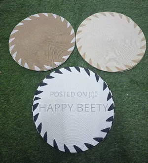 Round Elegant Braided Table Mats.