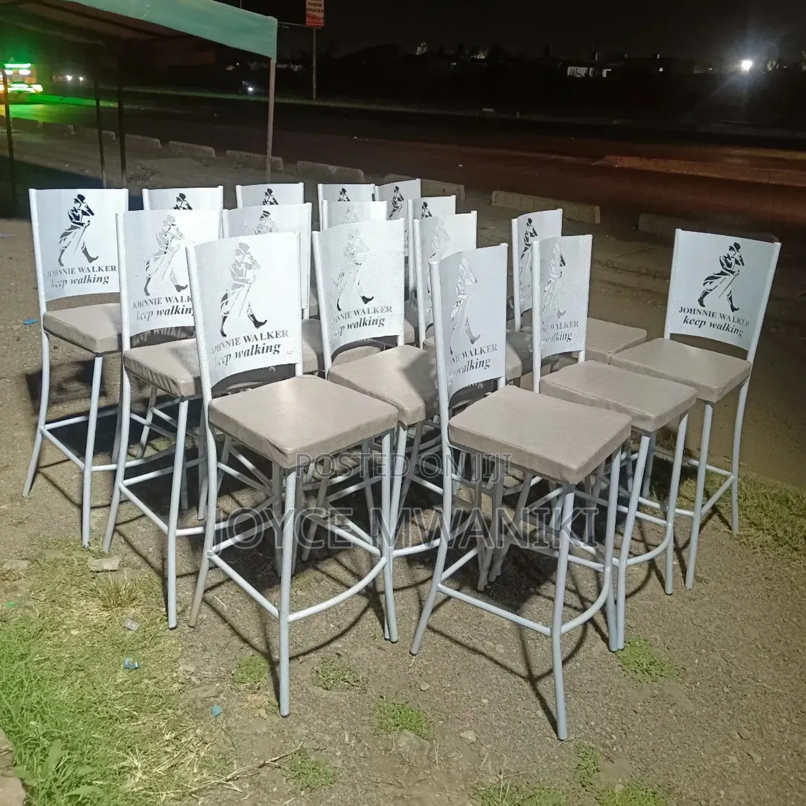 Modern Classy Powder Coated Bar Chairs