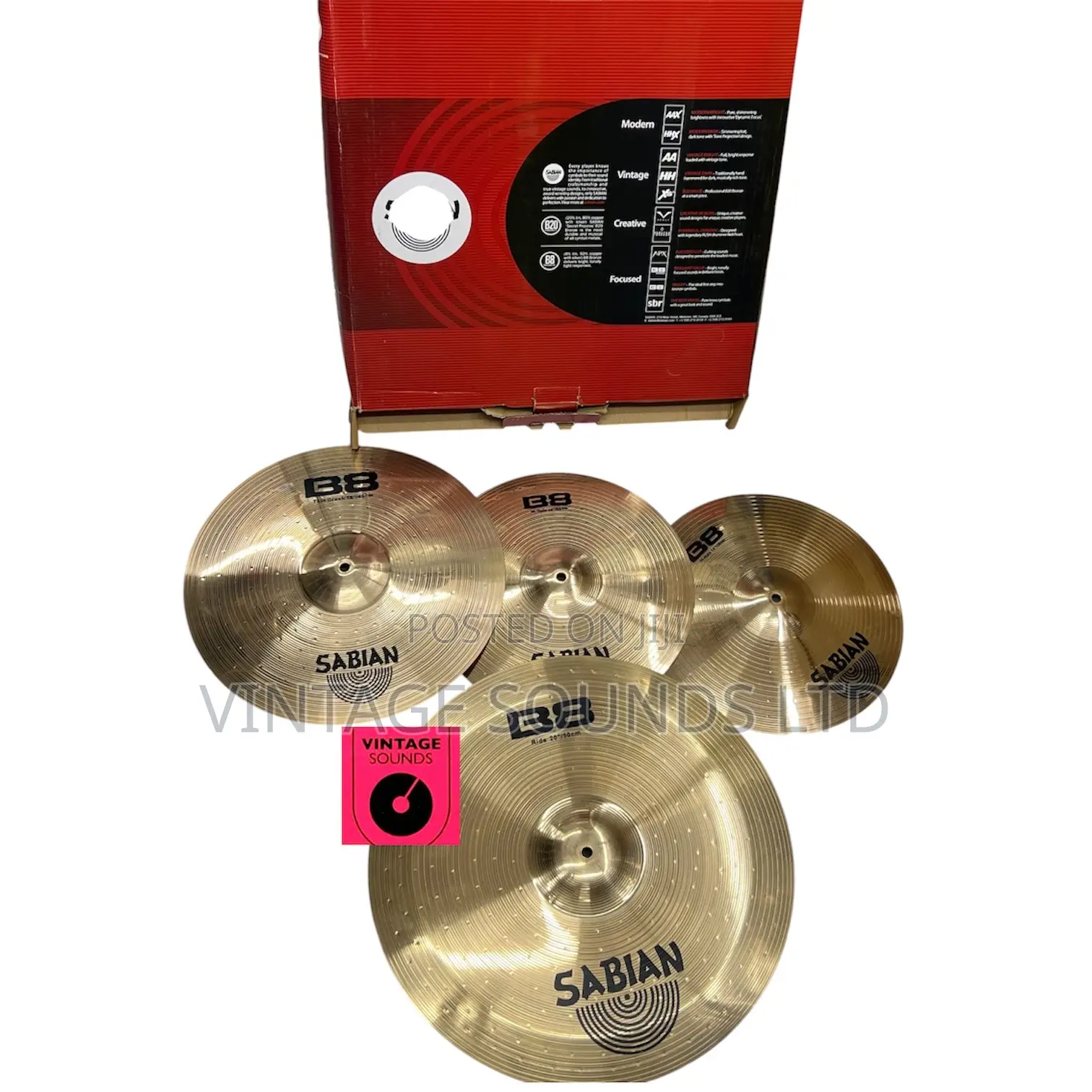 Sabian B8 Drumset Cymbals: Professional Bronze Tone