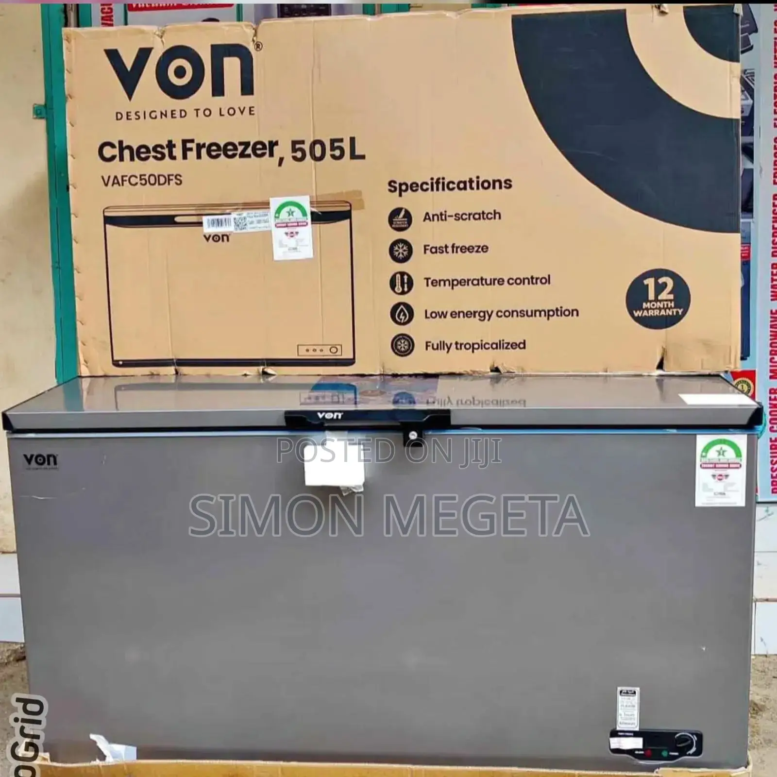 Von 505 Litres Freezer