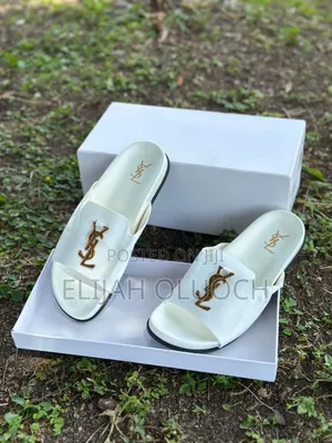 High Quality (Ysl) Saint Laurent) Slip-on Leather Sandals