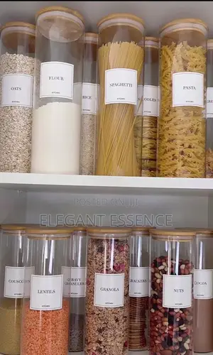 Glass Storage Jar With Wooden Lid