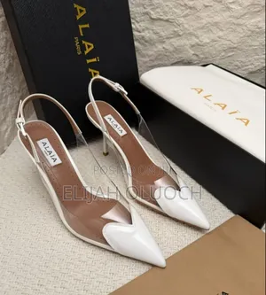 High Quality Slingback (Alaia) Clear Strap Heels