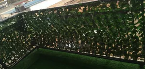 3m Roll, Fully Patched Leaves , Green Privacy Artificial Fence