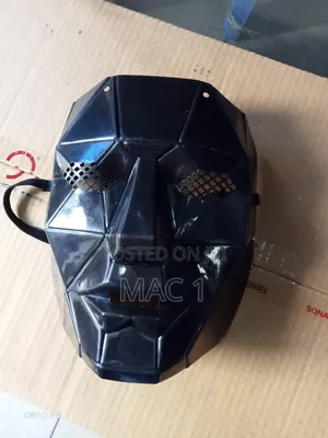 ​Black Geometric Face Mask – Squid Game Frontman Style