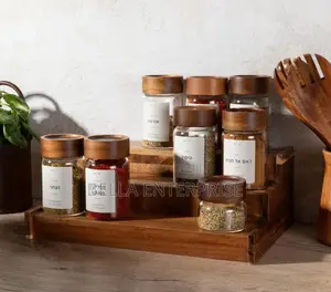 Available High Borosilicate Glass Jars With Acacia Air Tight Lids