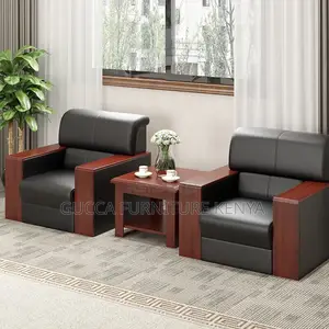 Imported 5-Seater Leather Reception Sofa Set