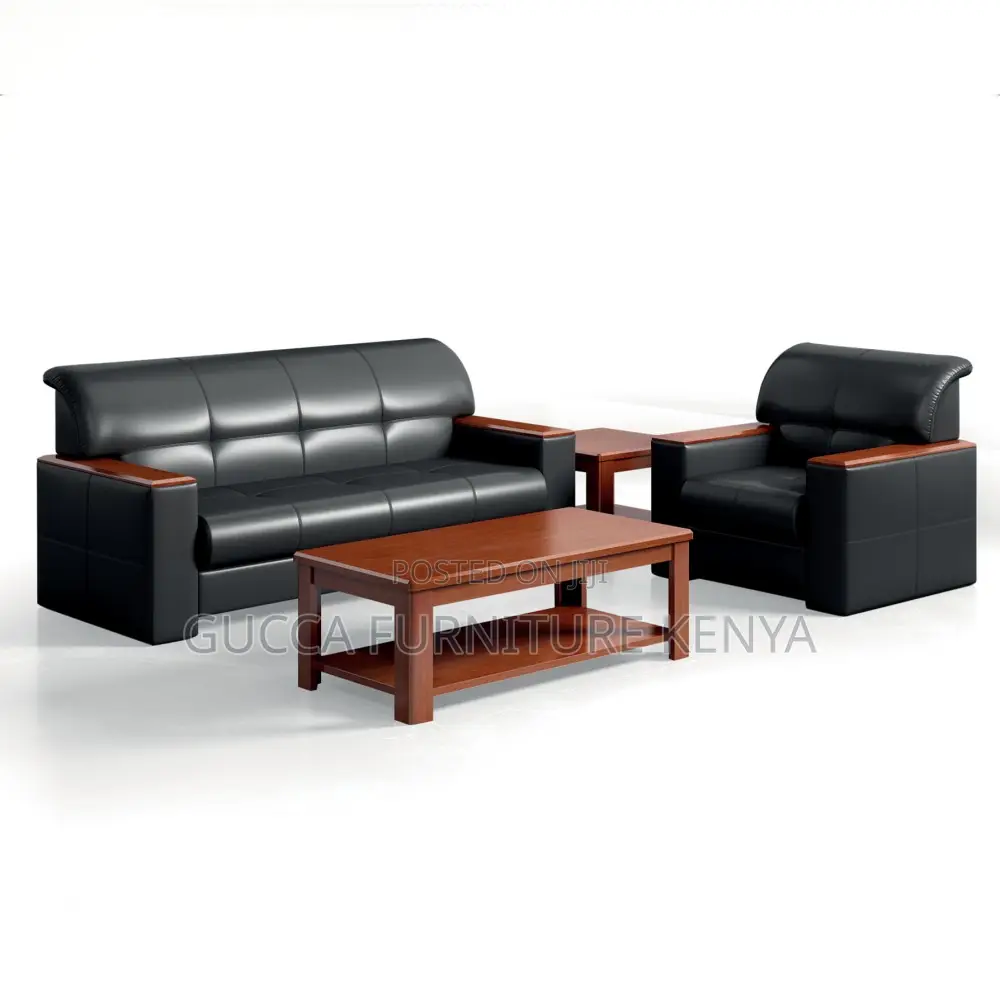 Imported 5-Seater Leather Reception Sofa Set