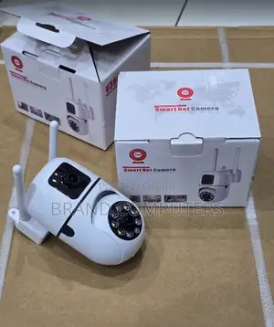 Wall Mounted Dual Lens Smart Home Baby Monitor Wifi Security Camera