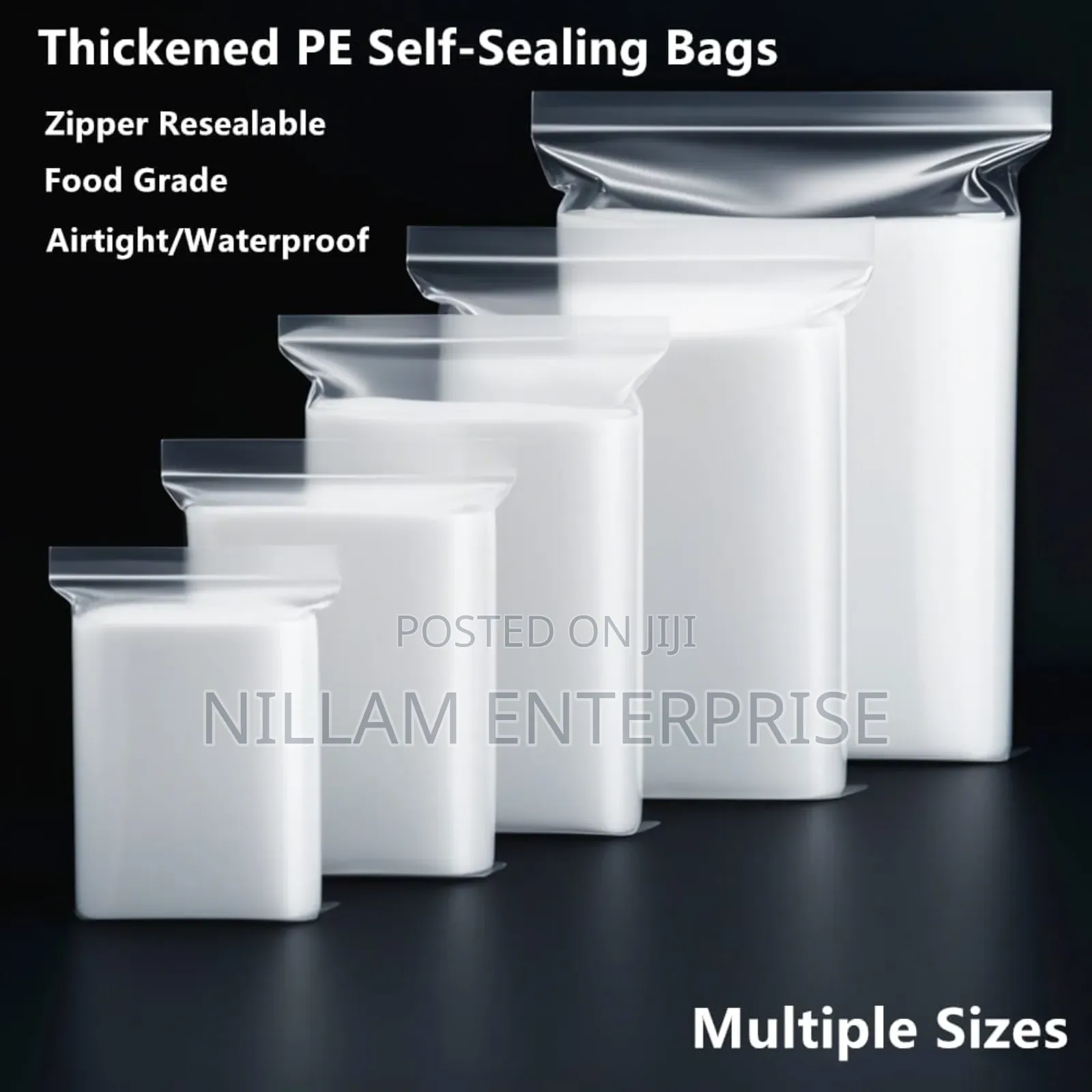 Heavy Guage Reusable Ziplock Bags.25 Pc