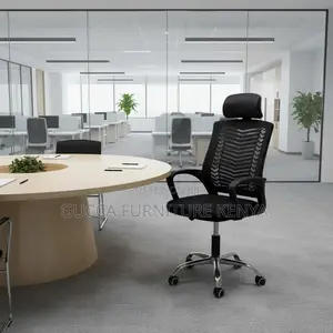 360° Swivel Headrest Mesh Secretary Chair
