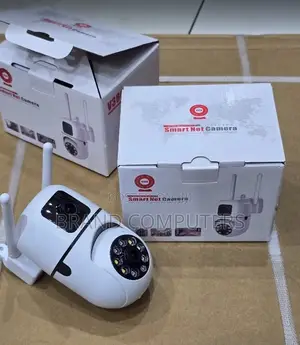 Dual Lens Wifi Security Camera PTZ Light Bulb Camera With Antenna