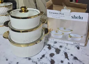 3 PCS Ceramic Pots