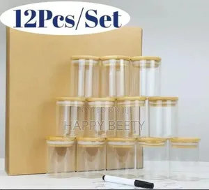  Available 
12pcs Round Borosilicate Air Tight Spice Storage Jars