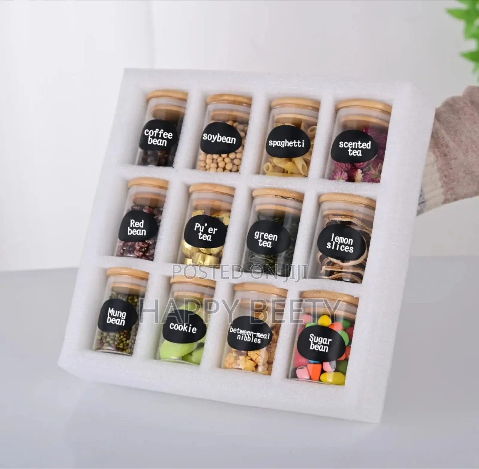  Available 
12pcs Round Borosilicate Air Tight Spice Storage Jars