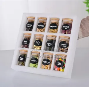  Available 
12pcs Round Borosilicate Air Tight Spice Storage Jars