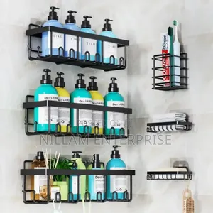 6pcs Set Shower Caddy Shelf/Bathroom Organizer*