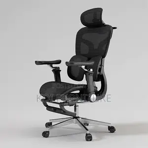 Office Chairs; Ergomomic Orthopedic Footrest Seat With High Backrest