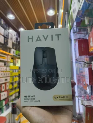 Havit Ms58wb Dual Mode, Wireless Mouse 2.4ghz + Bluetooth 5.2