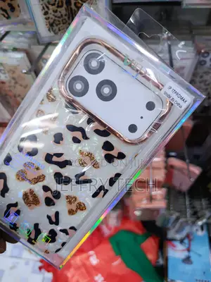 Jefonha iPhone 17 Pro Max Leopard Cheetah Print Glitter Case
