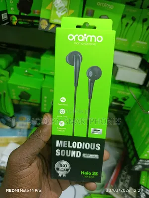 Oraimo Halo 2s Melodious Sound With Mic Wired Earphone