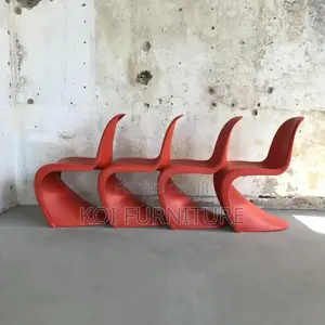 Dining Chairs; Pantone Modern Red Classics Dining Chairs