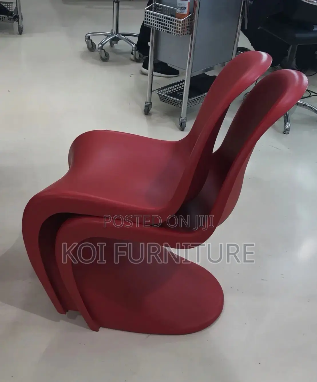 Dining Chairs; Pantone Modern Red Classics Dining Chairs