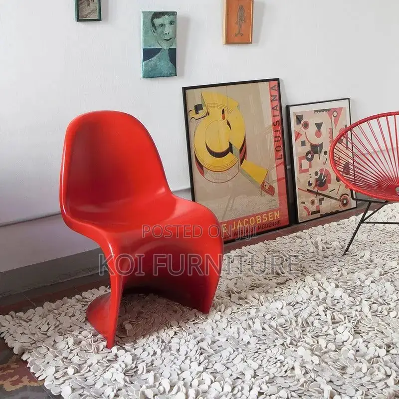 Dining Chairs; Pantone Modern Red Classics Dining Chairs