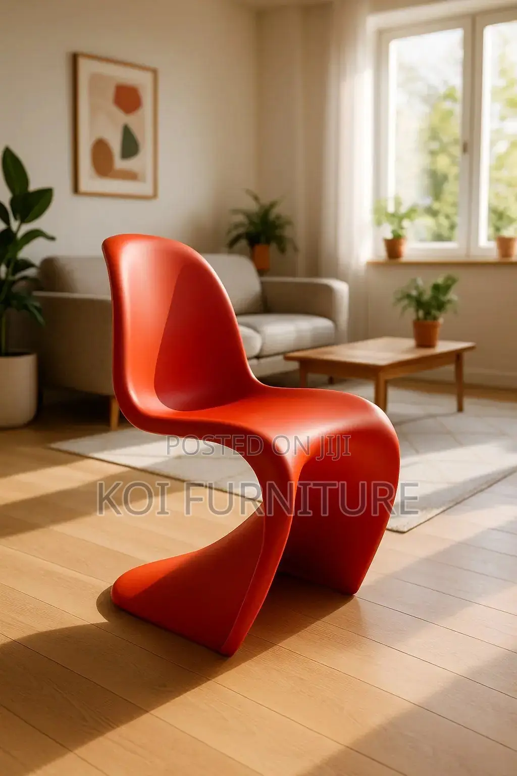 Dining Chairs; Pantone Modern Red Classics Dining Chairs