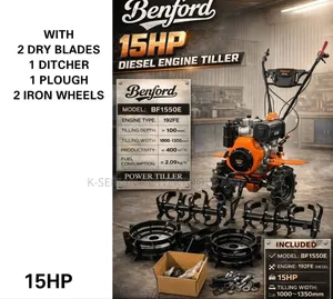 Bendford Uk Diesel Tiller/15 Hp Diesel Tiller