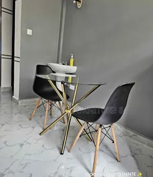 2-Seater Dining Set Elegant Finish