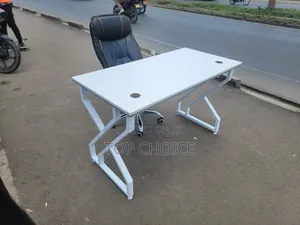 Table and Leather Chair