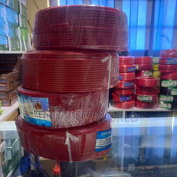 1.5mm Electrical Cable 90m – Single Core Wire Red/Black/Yellow