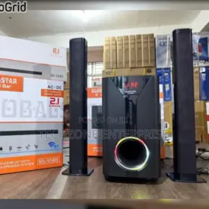 New Model 2.1ch Globalstar Sub Woofer System Bt/Usb/Fm Tall Boy 