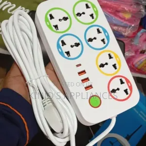 Power Socket Extension Cable With 6 Socket Extension