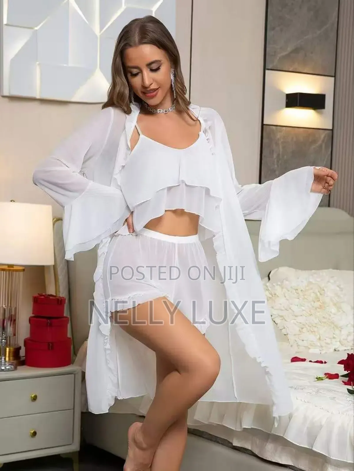 3pc Set Night Gown