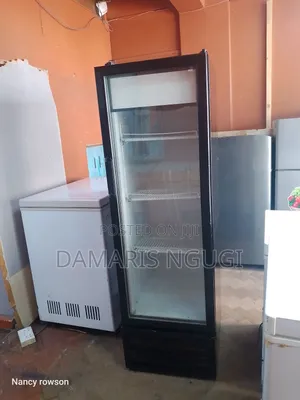 300litres Black Display Fridge