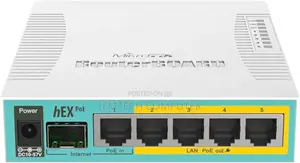 Mikrotik Routerboard Hex Rb960pgs 128mb Router Gigabit 5 Ports Poe In