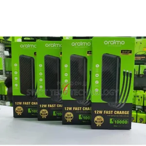 Power Bank Oraimo 10,000amh With Inbuilt Cables
