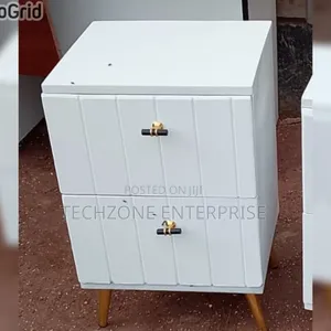 Executive Bed Side Drawer Cabinet, White 