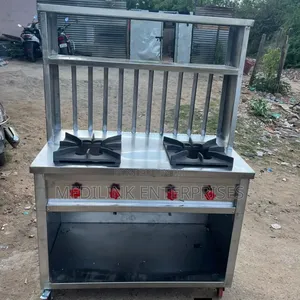 Customized Twin Burner Cooker With a Storage Chamber