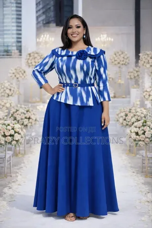 Elegant Peplum Maxi Dress
